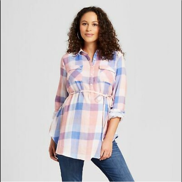Isabel Maternity long sleeve tunic top - Picture 1 of 7